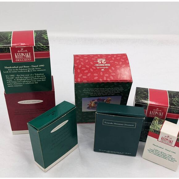 Hallmark Ornaments Keepsake Vintage Age Collection Chipmunk Pooh Piglet W/Boxes - Picture 3 of 12